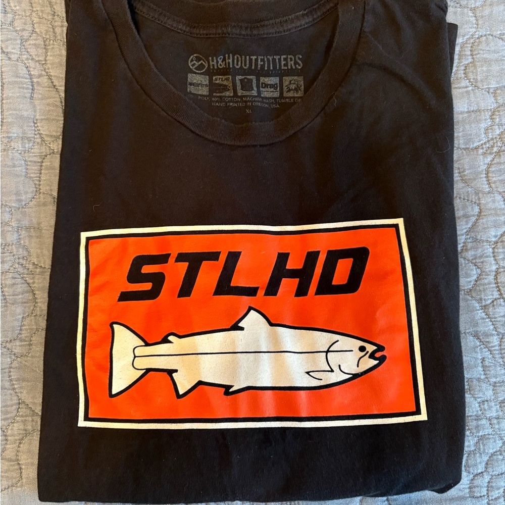 H&H Outfitters Men’s Black Long Sleeve STLHd Graphic Tee